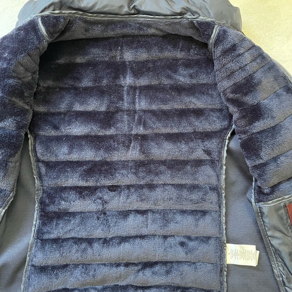 Ci Sono Faux Fur Lined Navy Puffer Jacket Women’s Size M Winter Wardrobe - Picture 8 of 13